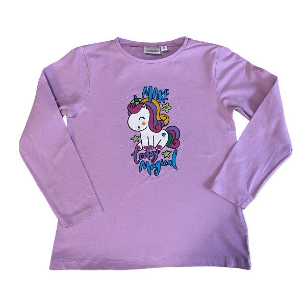 T-SHIRT MANICHE LUNGHE per Tutti i giorni - Bimba - Stile: Tinta unita -  Colore: Lilla