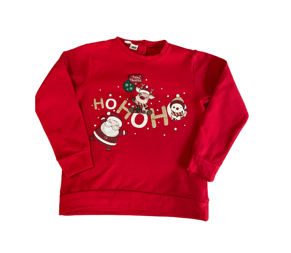 FELPA per Vacanza - Bimba - Stile: Stampa -  Colore: Rosso