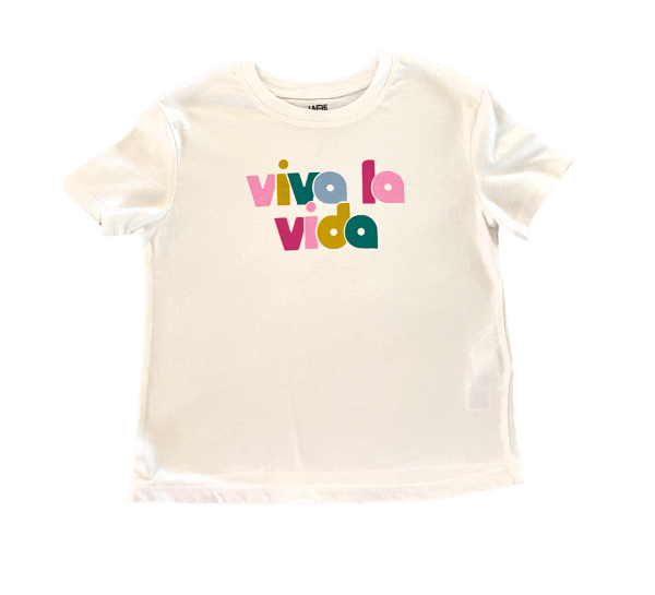 T-SHIRT per Tutti i giorni - Bimba - Stile: Scritta -  Colore: Bianco